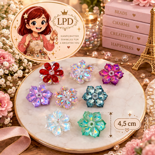 Fleurs Crystal | 5,5cm, 4,5cm, 3,5cm