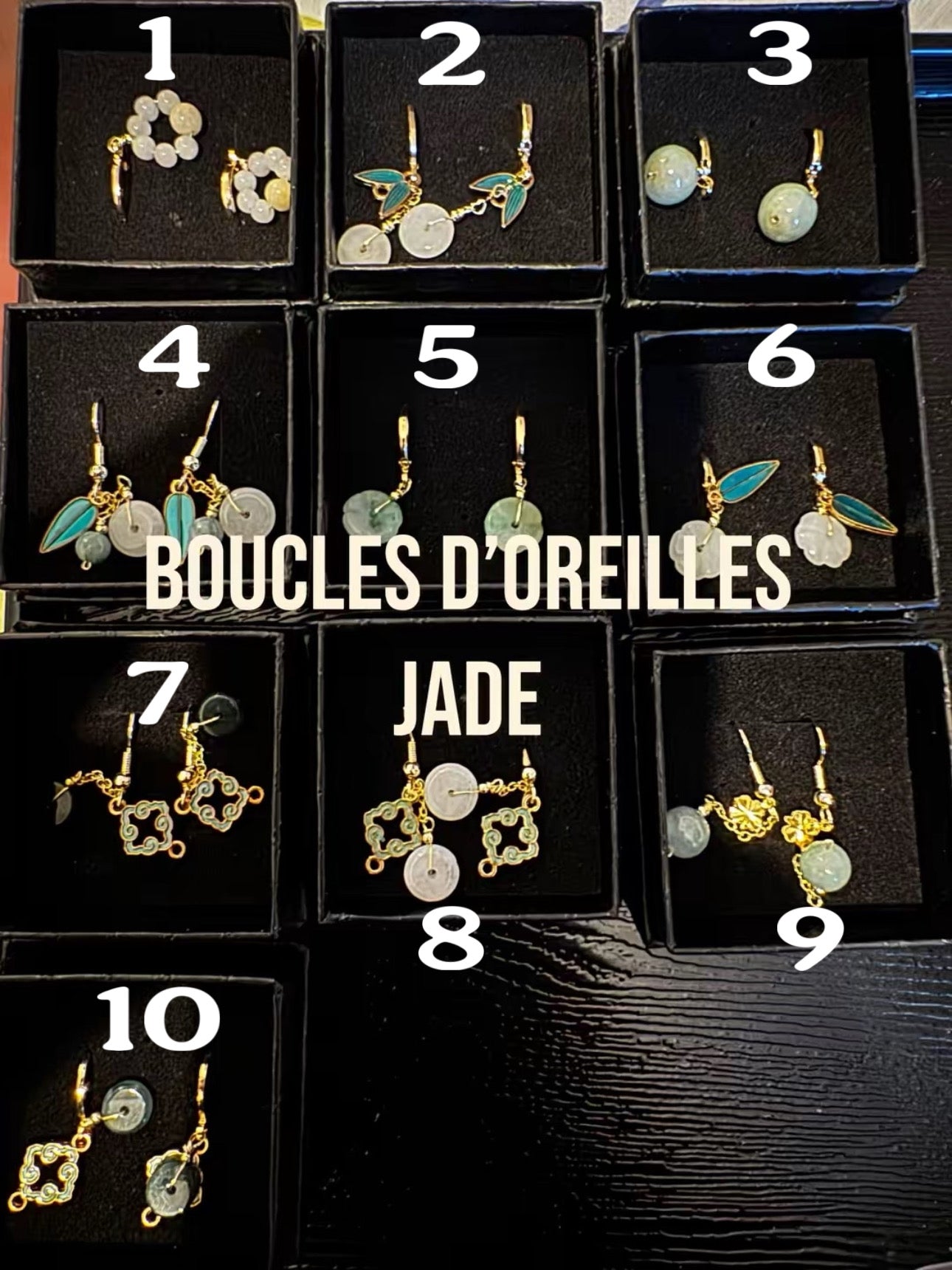 Boucles d’oreilles Jade