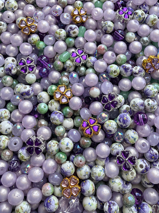 Lavender Fields – Mix de Perles Édition Unique
