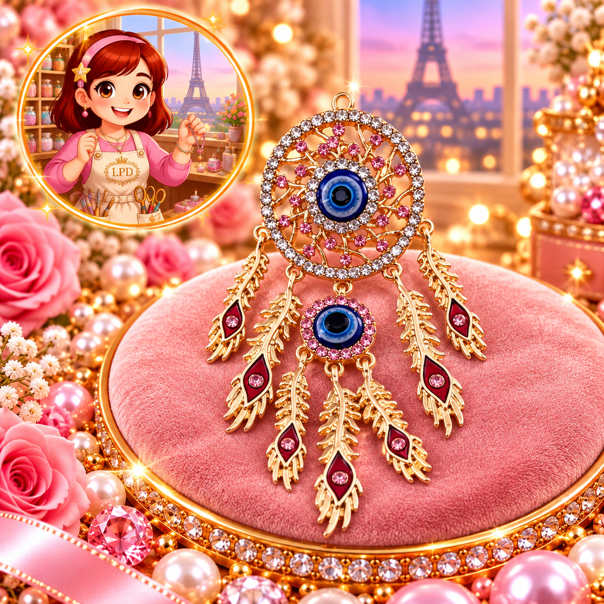 Luxury Beads | Pen topper| keychain pendant