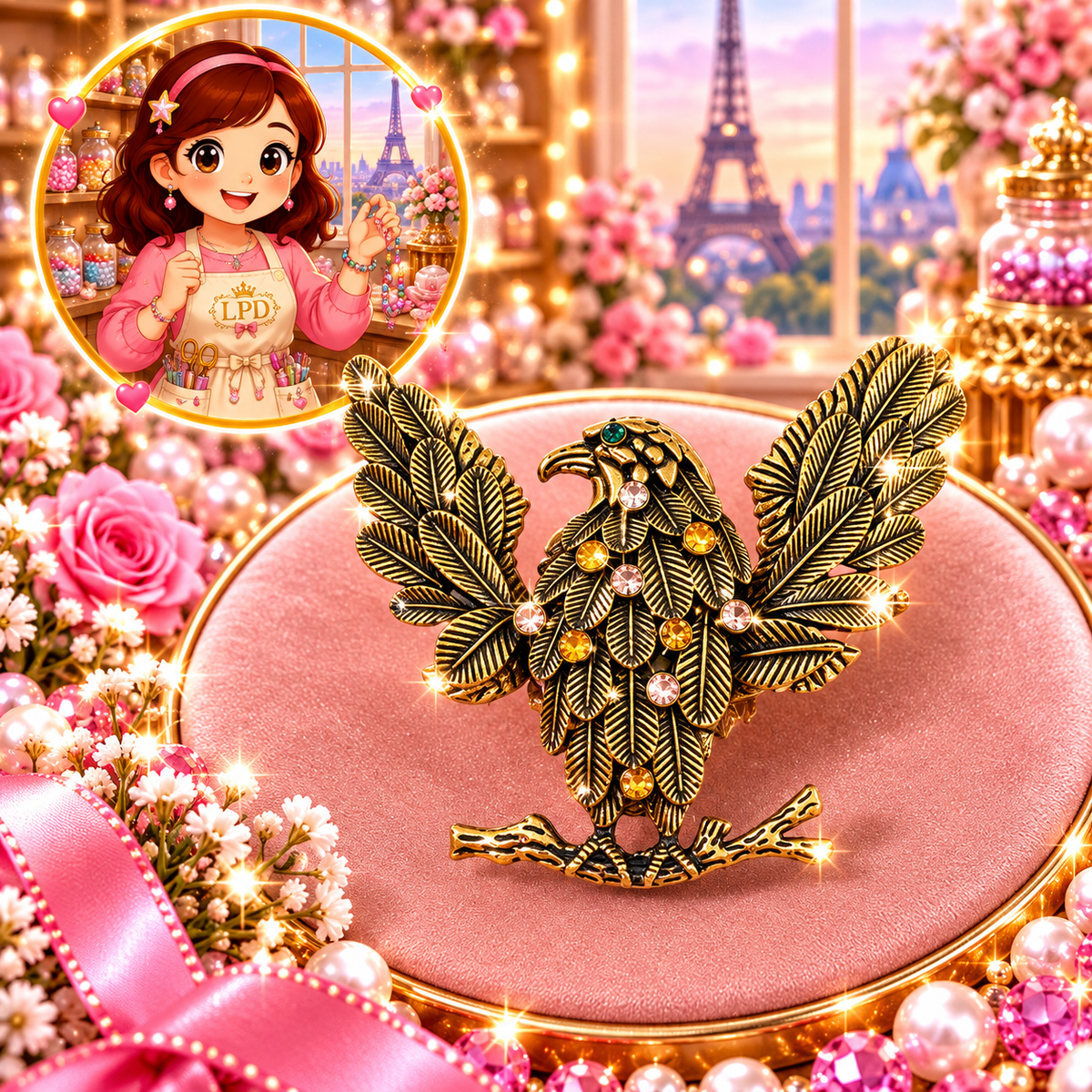 Luxury Beads | Pen topper| keychain pendant