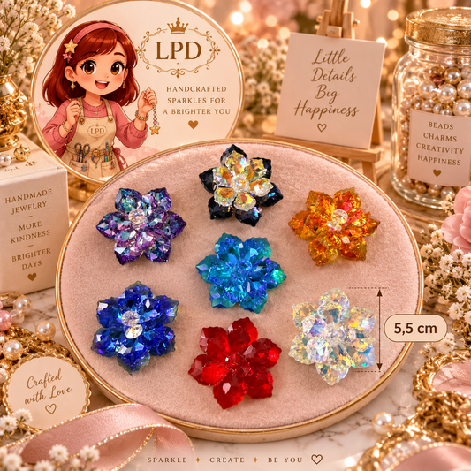 Fleurs Crystal | 5,5cm, 4,5cm, 3,5cm