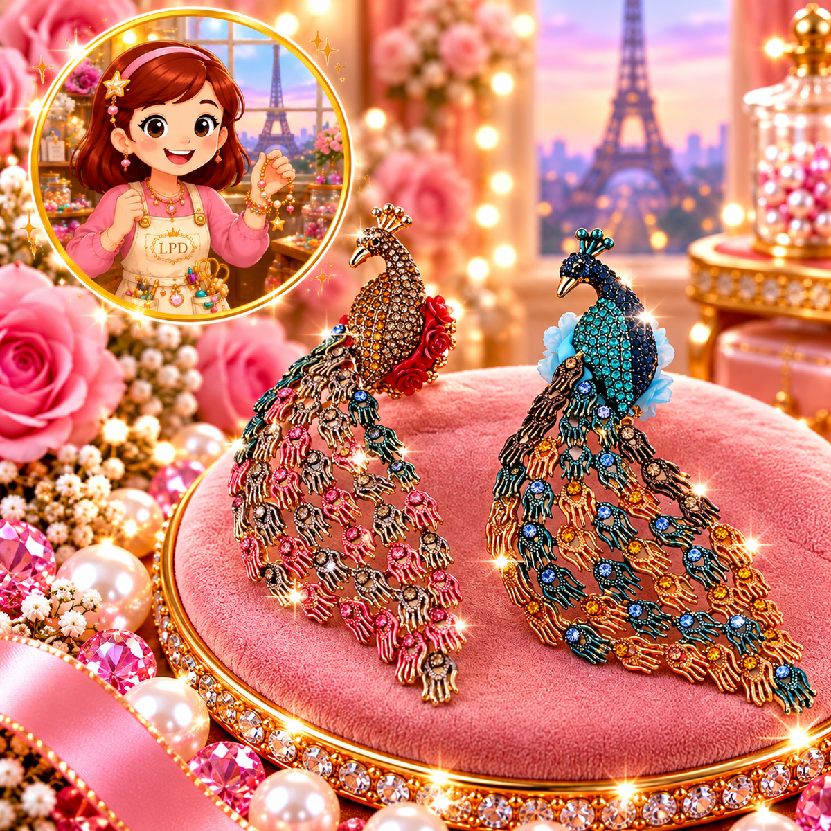 Luxury Beads | Pen topper| keychain pendant