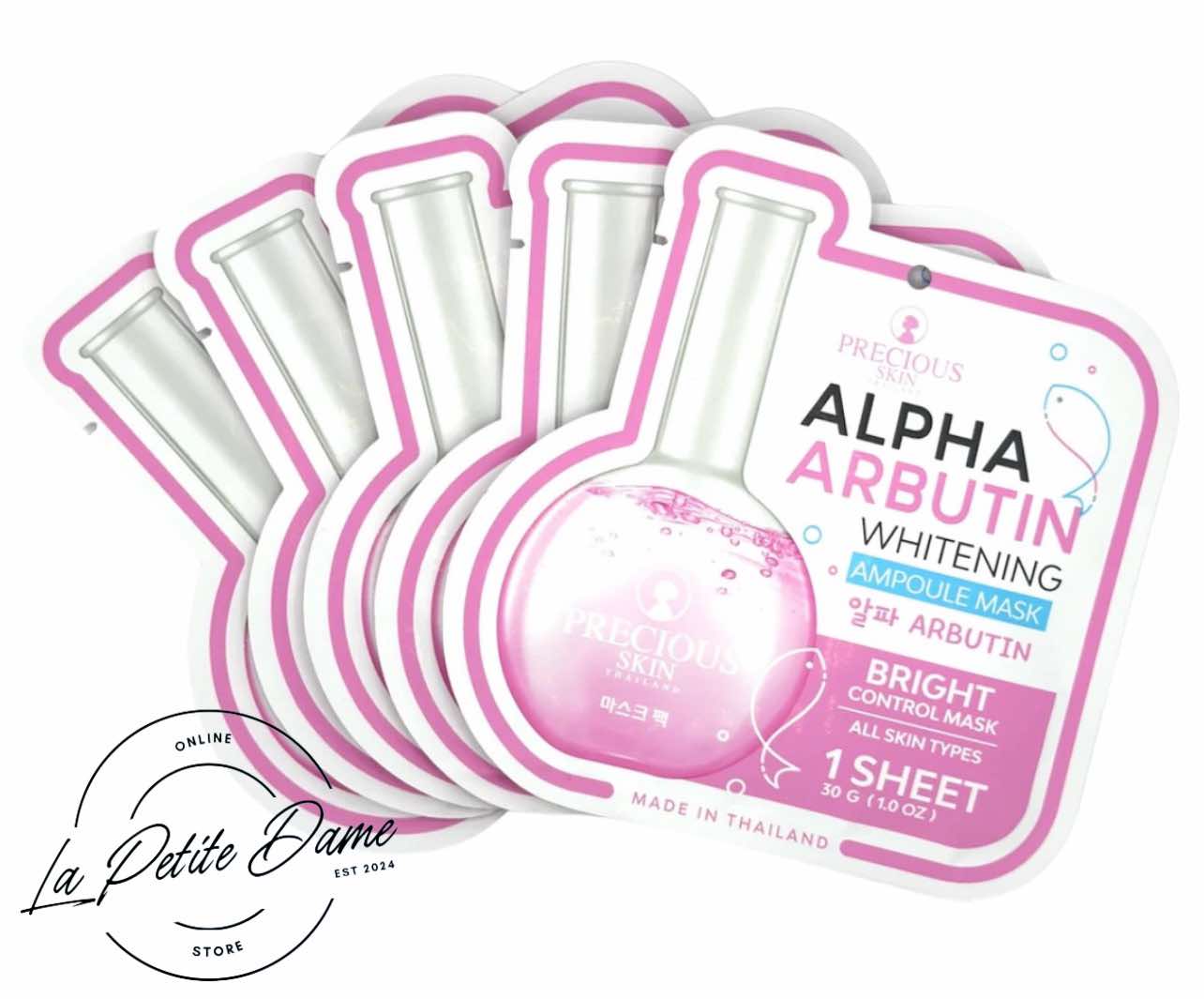 Precious Skin Alpha Arbutin Whitening Ampoule Mask