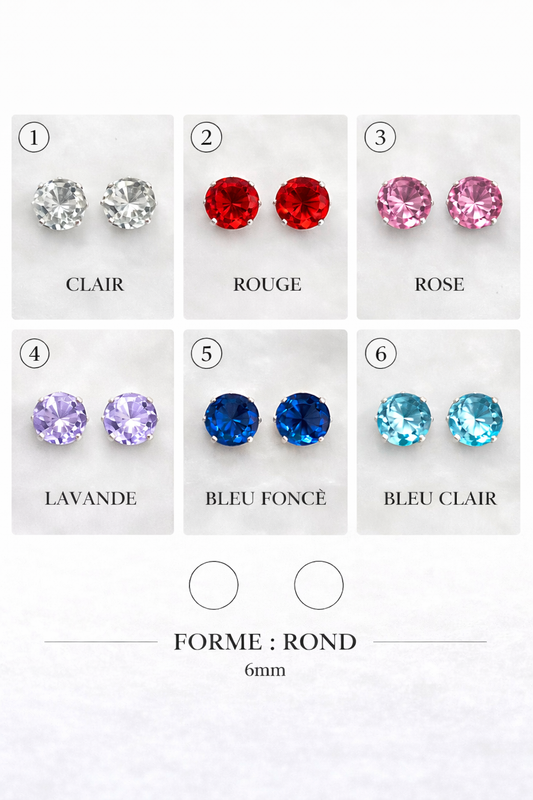 Perles Zircon – Formes & Coloris au Choix