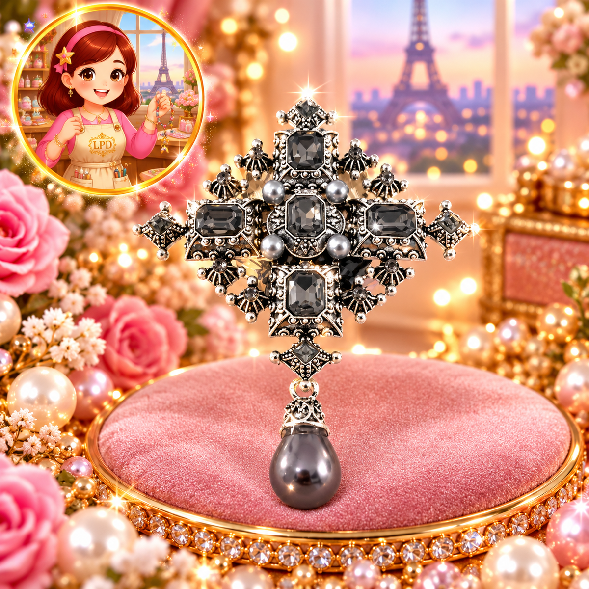 Luxury Beads | Pen topper| keychain pendant