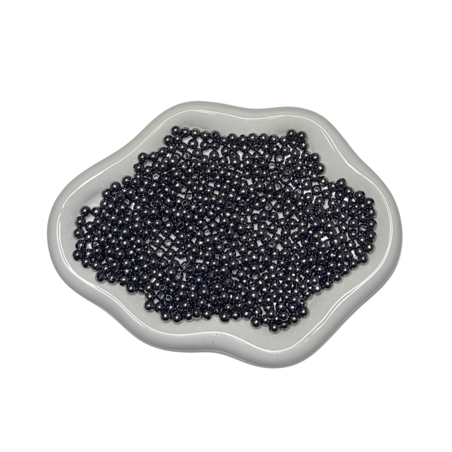 Mix de Perles d’espacement rond-NOIR