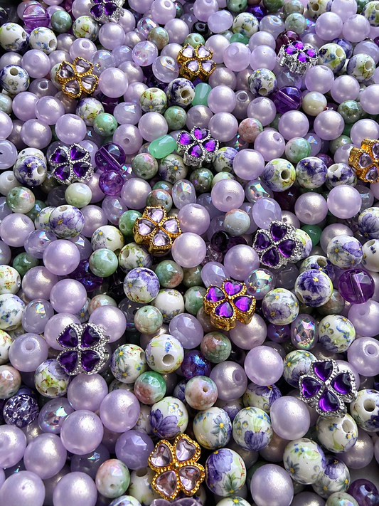 Lavender Fields – Mix de Perles Édition Unique
